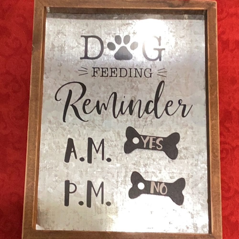 Dog Feeding Reminder with Bone Magnets